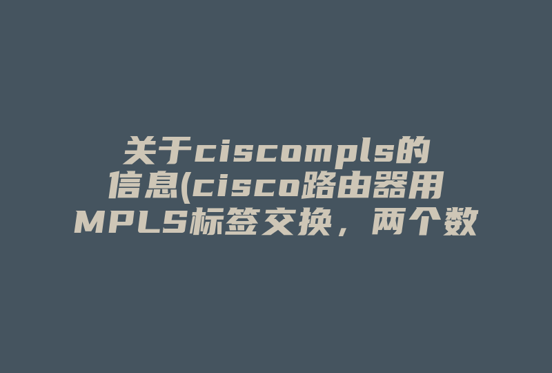关于ciscompls的信息(cisco路由器用MPLS标签交换，两个数据包在同一路径使用相同标签，而下一跳使用不同标签)-国际网络专线