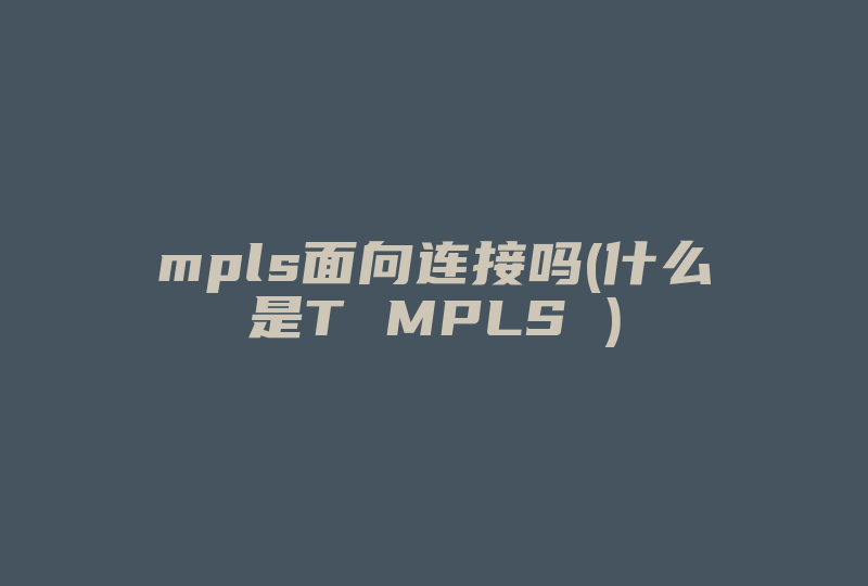 mpls面向连接吗(什么是T MPLS )-国际网络专线