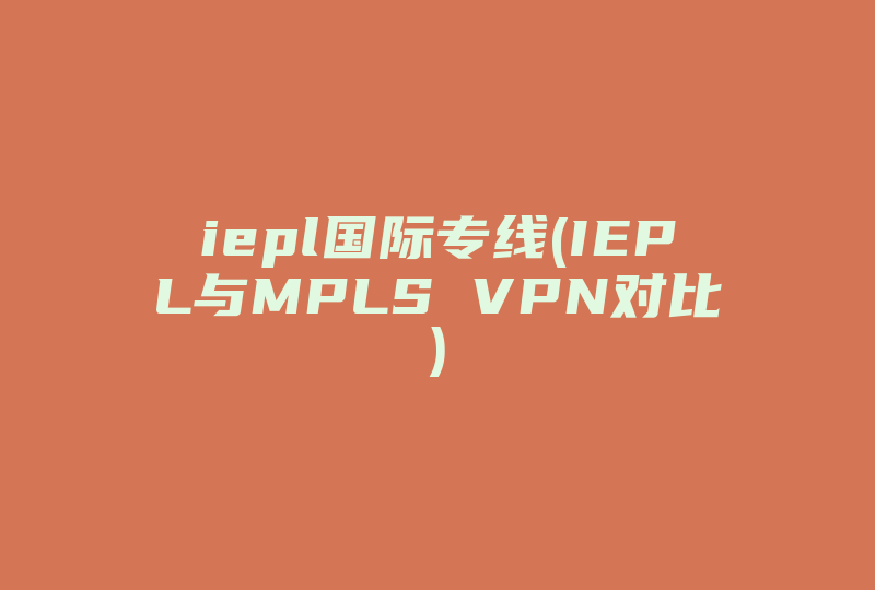iepl国际专线(IEPL与MPLS VPN对比)-国际网络专线